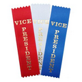 1-5/8"x6" Vertical Stock Title Ribbon (VICE PRESIDENT)